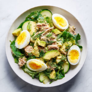 Keto Tuna Egg Protein Salad Meal
