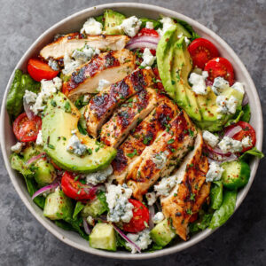 Keto Grilled Chicken Avocado Salad