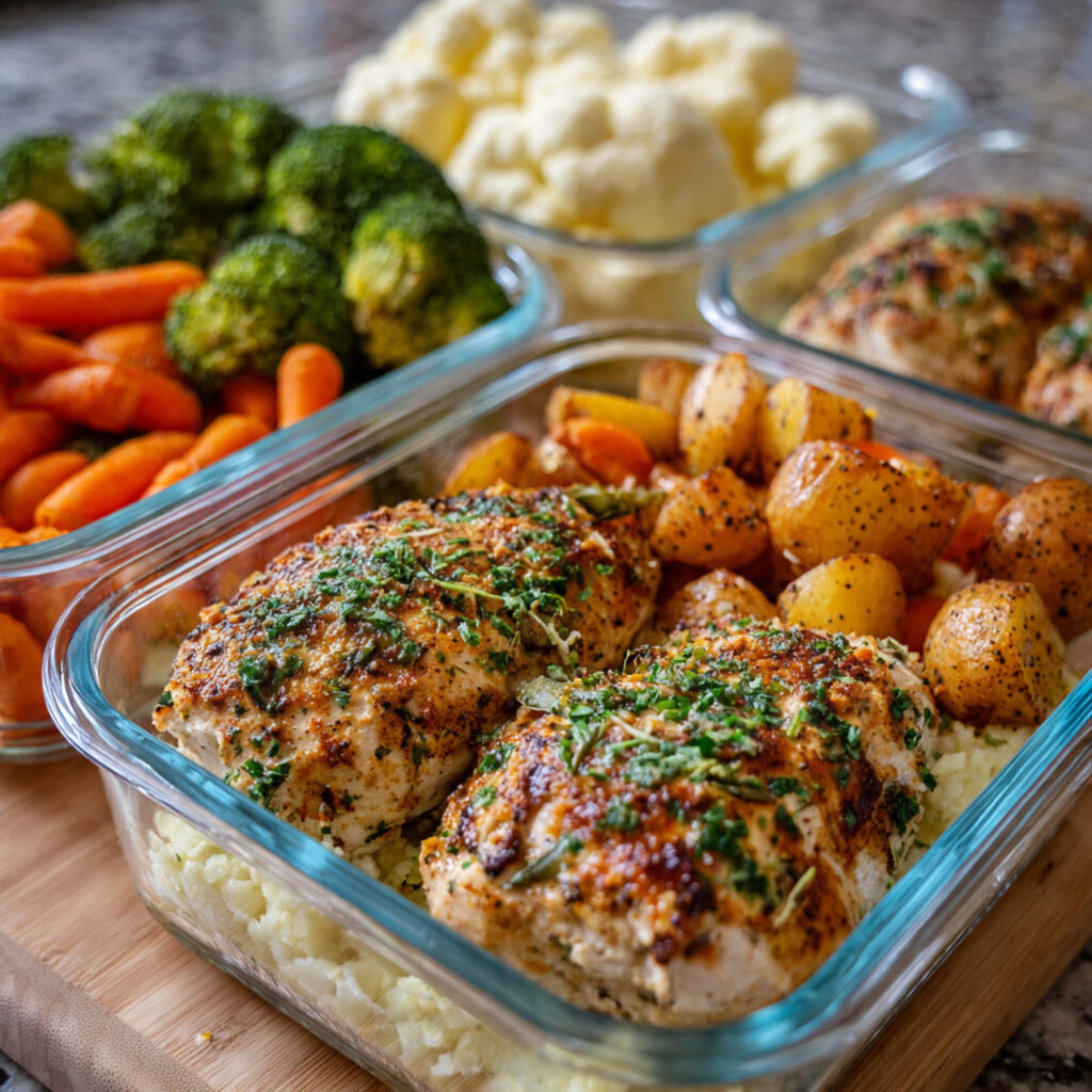 ranch chicken meal prep