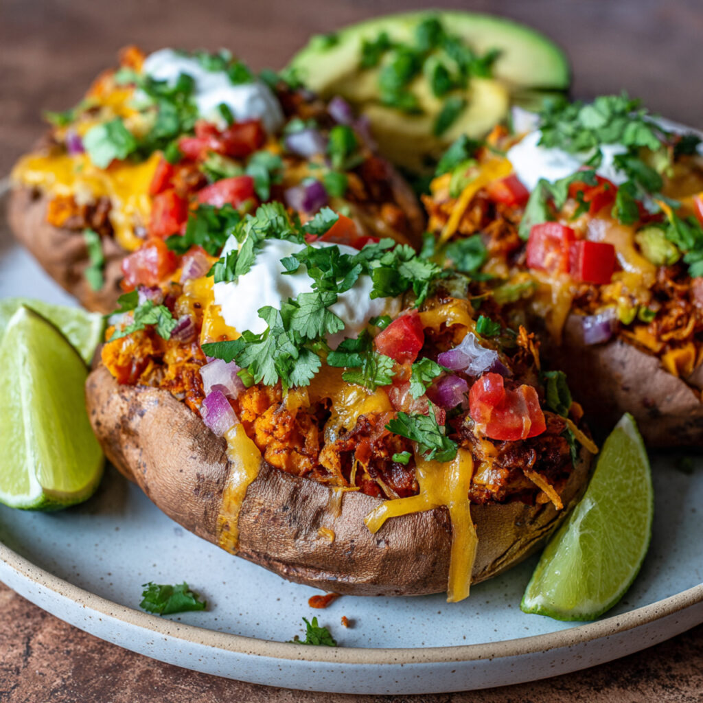 taco stuffed sweet potatoes