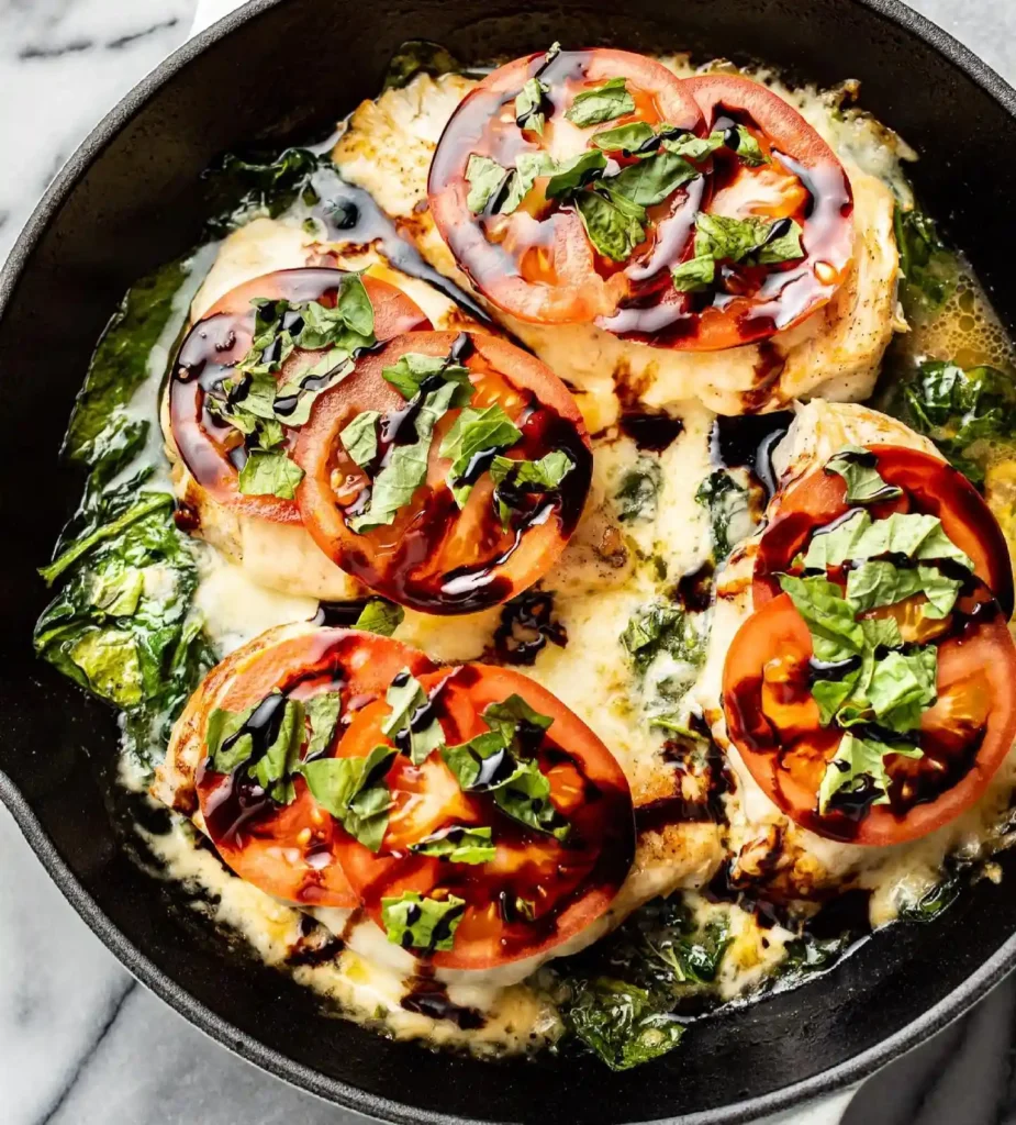 Chicken Caprese Skillet