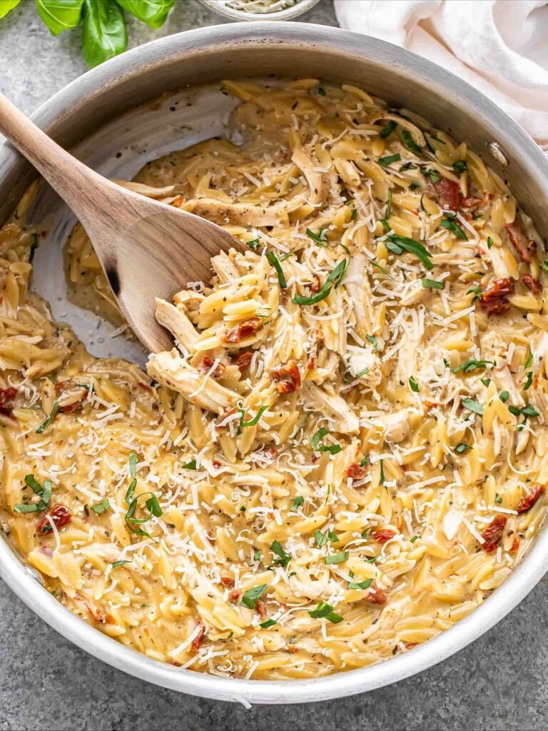 Creamy Sun-Dried Tomato Chicken Orzo