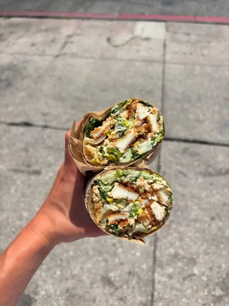 High Protein Chicken Caesar Wraps