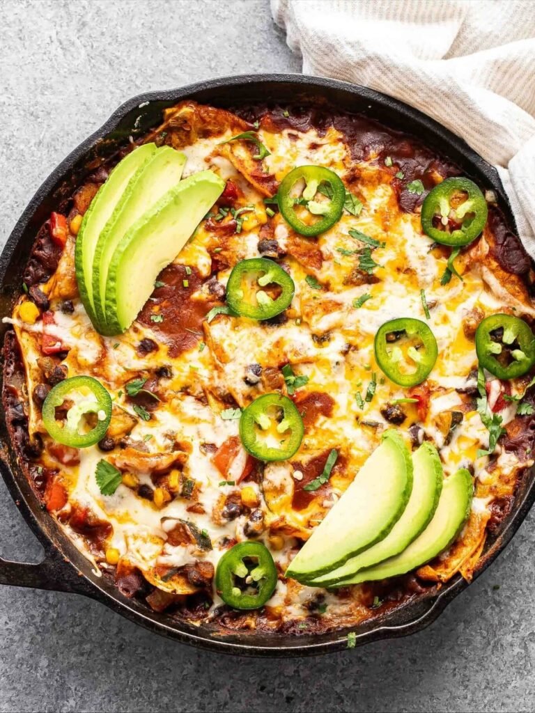 Beef Skillet Enchiladas